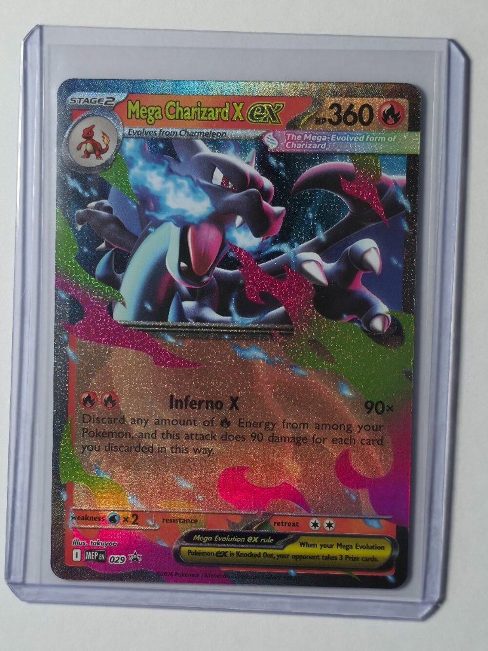 Pokémon TCG - Mega Charizard X ex - Mega Evolution - Promo - 029